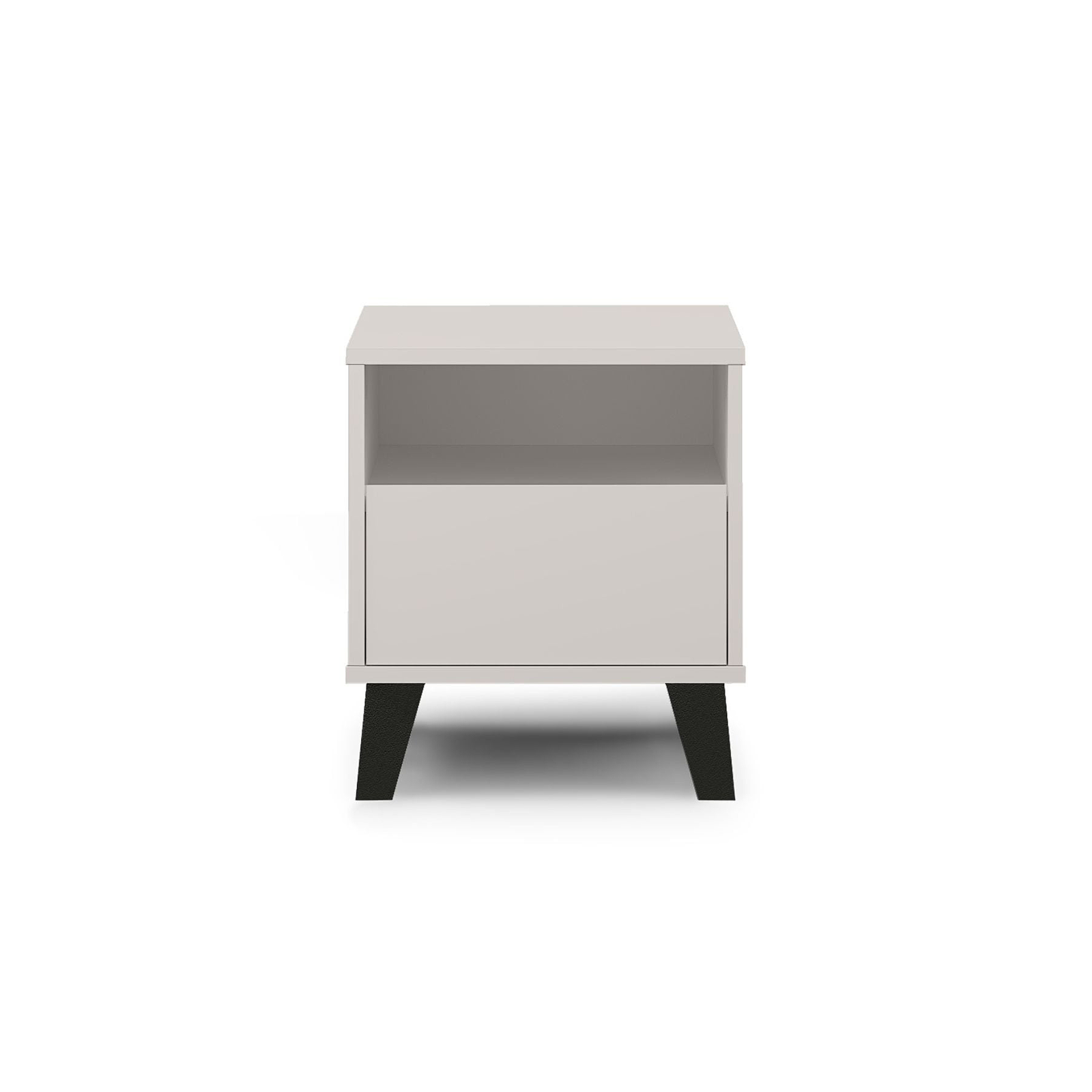 Colectia BORG - Noptiera BORG, 1 sertar, casmir, 40x38,8x45,6 cm