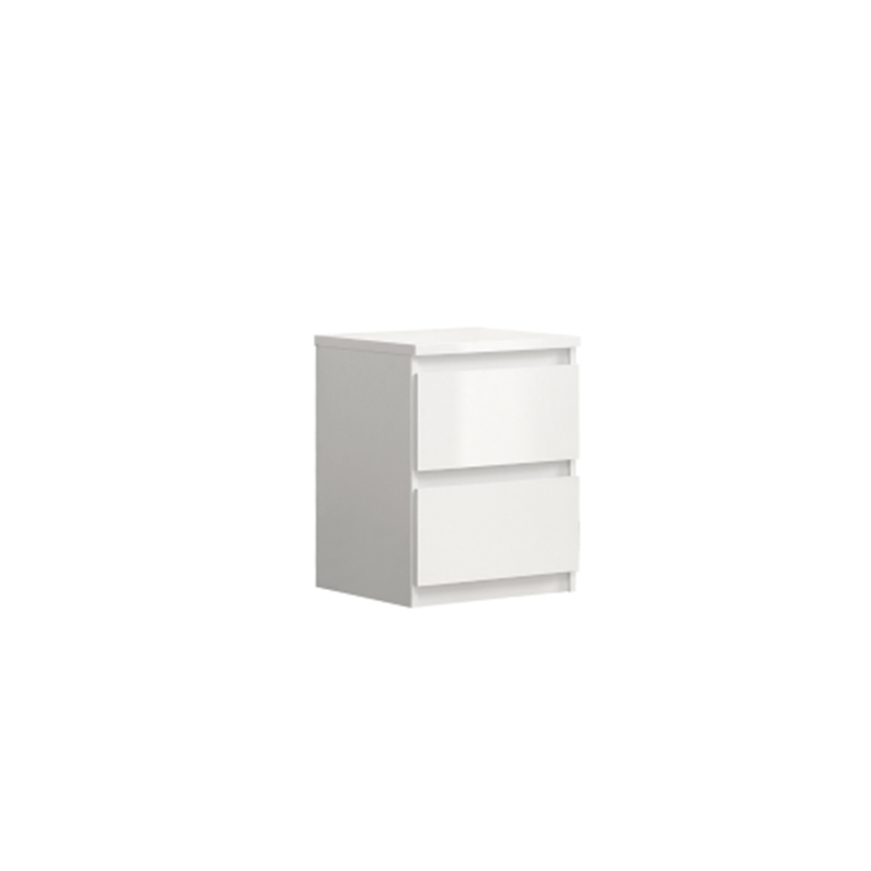 Noptiere - Noptiera CHLK12-C87 cu 2 sertare, alb, 49.3x34.2x41.8 cm - ExpoMob