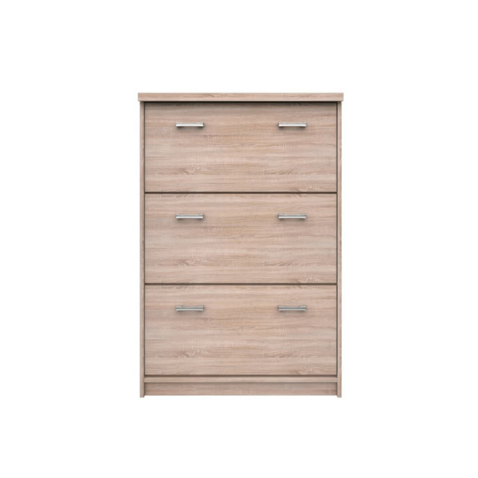 Colectia TOP MIX - Pantofar TOP MIX, 3 uși tip clapetă, stejar sonoma, 80x27x121 cm
