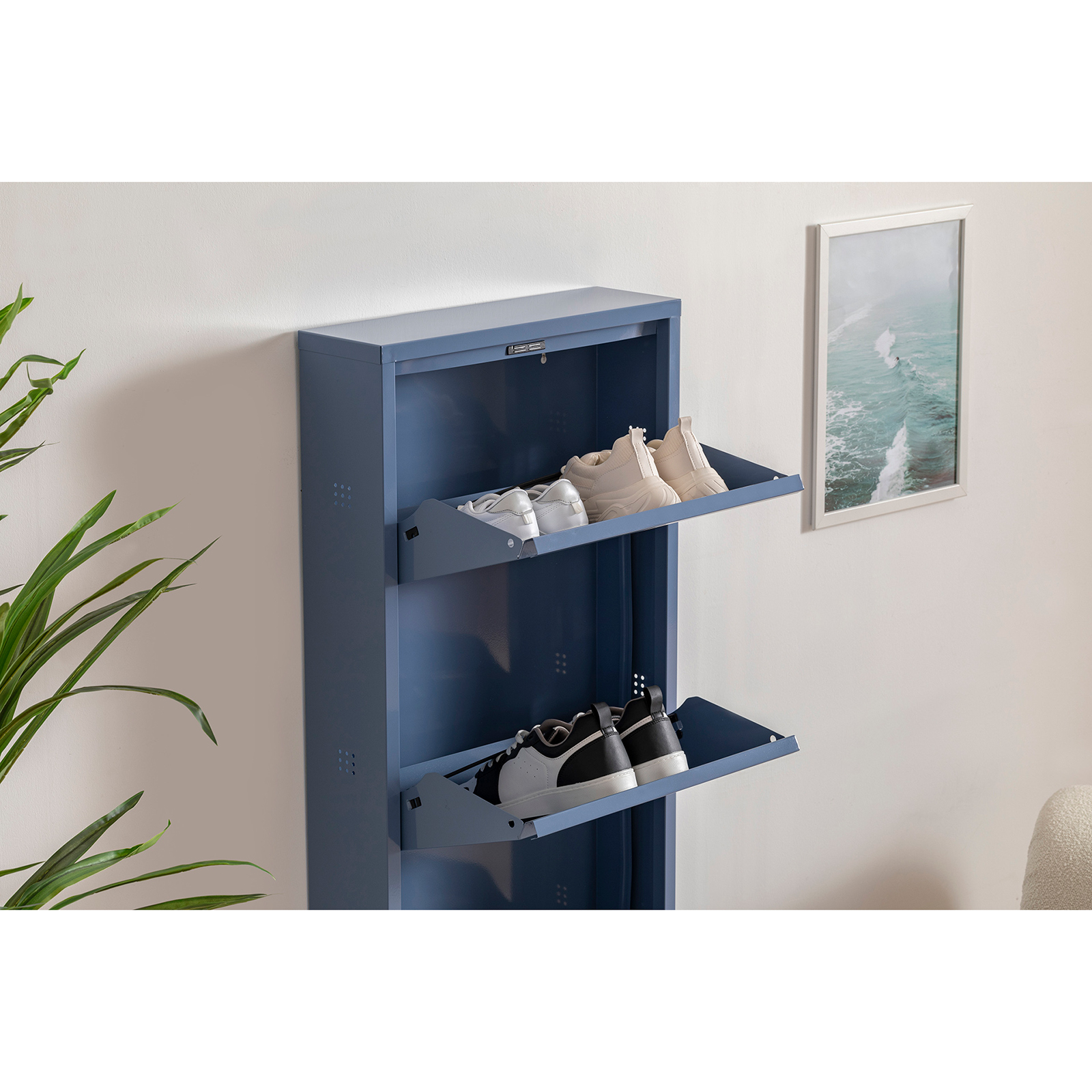Pantofare - Pantofar TRIPLE, cu 3 rafturi, 55x15x100 cm - ExpoMob