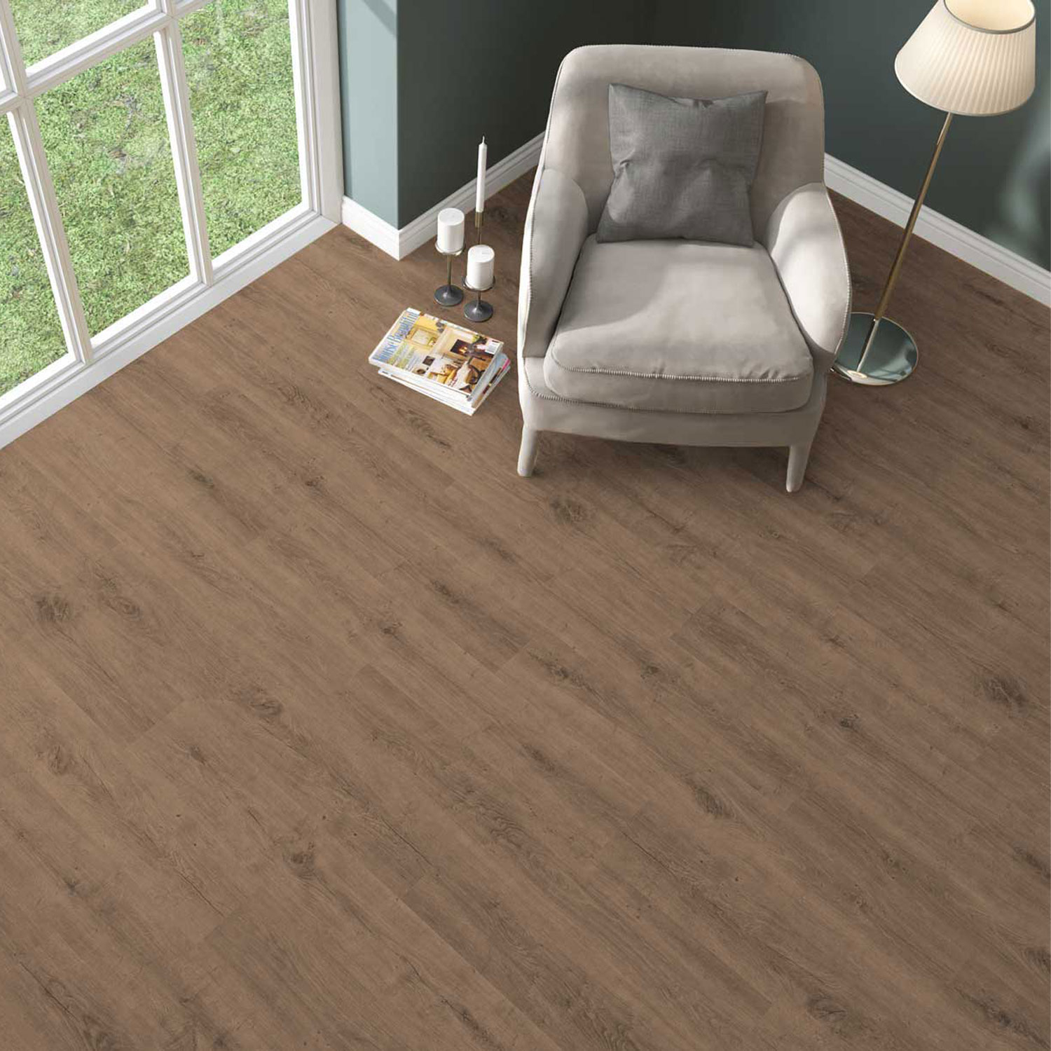 Parchet - Parchet laminat BL DEFNE 8 mm AC3 CL31, 2.2920 mp / cutie, maro - ExpoMob