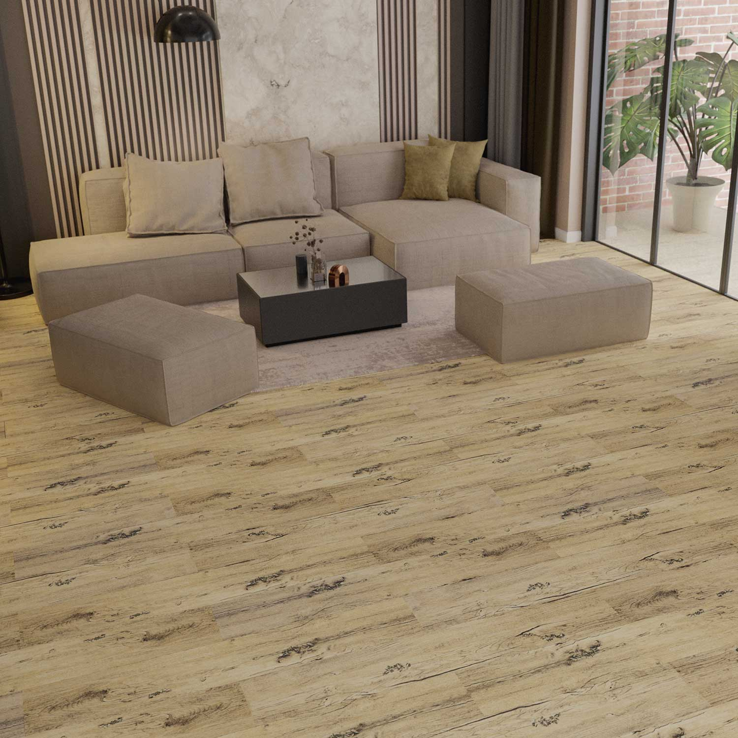 Parchet - Parchet laminat BL NATURA GREEN 8mm AC3 CL31, 2.2920 mp / cutie, beige - ExpoMob