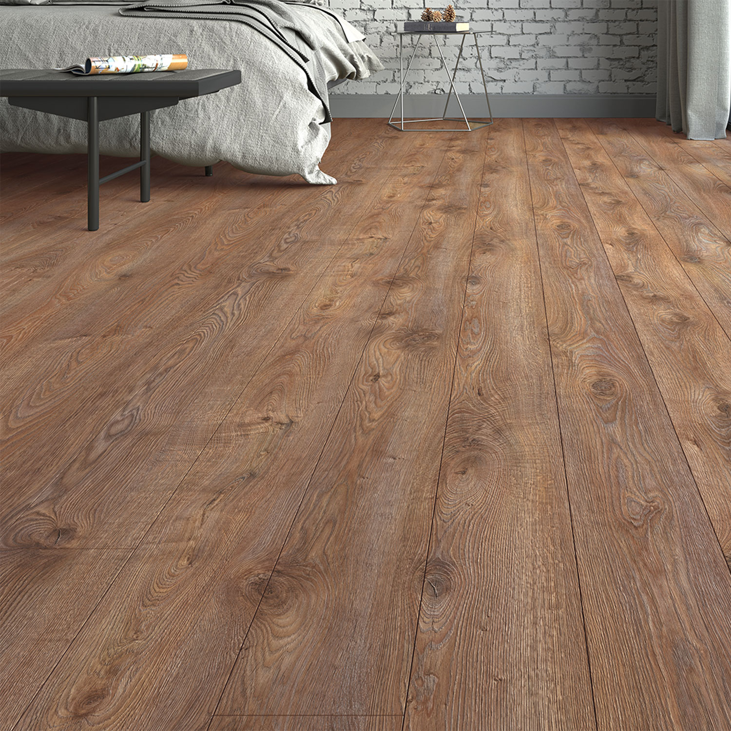 Parchet - Parchet laminat EF PREMIUM PAMIR 12MM CL33 AC5, 1.3551 mp / cutie, maro - ExpoMob