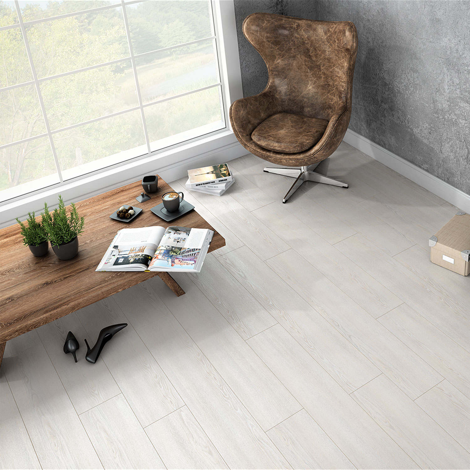 Amenajari Interioare - Parchet laminat NL NIL 8MM AC4 CL32, 1.8340 mp / cutie, alb - ExpoMob