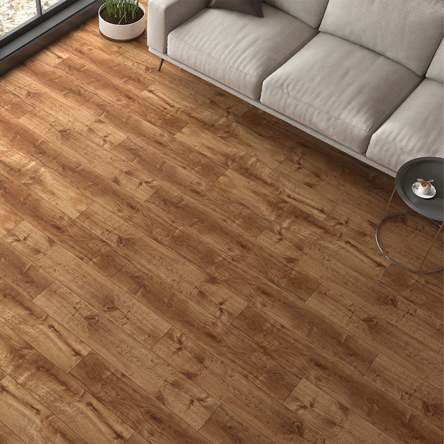 Amenajari Interioare - Parchet laminat NL RODOS 8MM AC4 CL32, 1.8340 mp / cutie, maro - ExpoMob