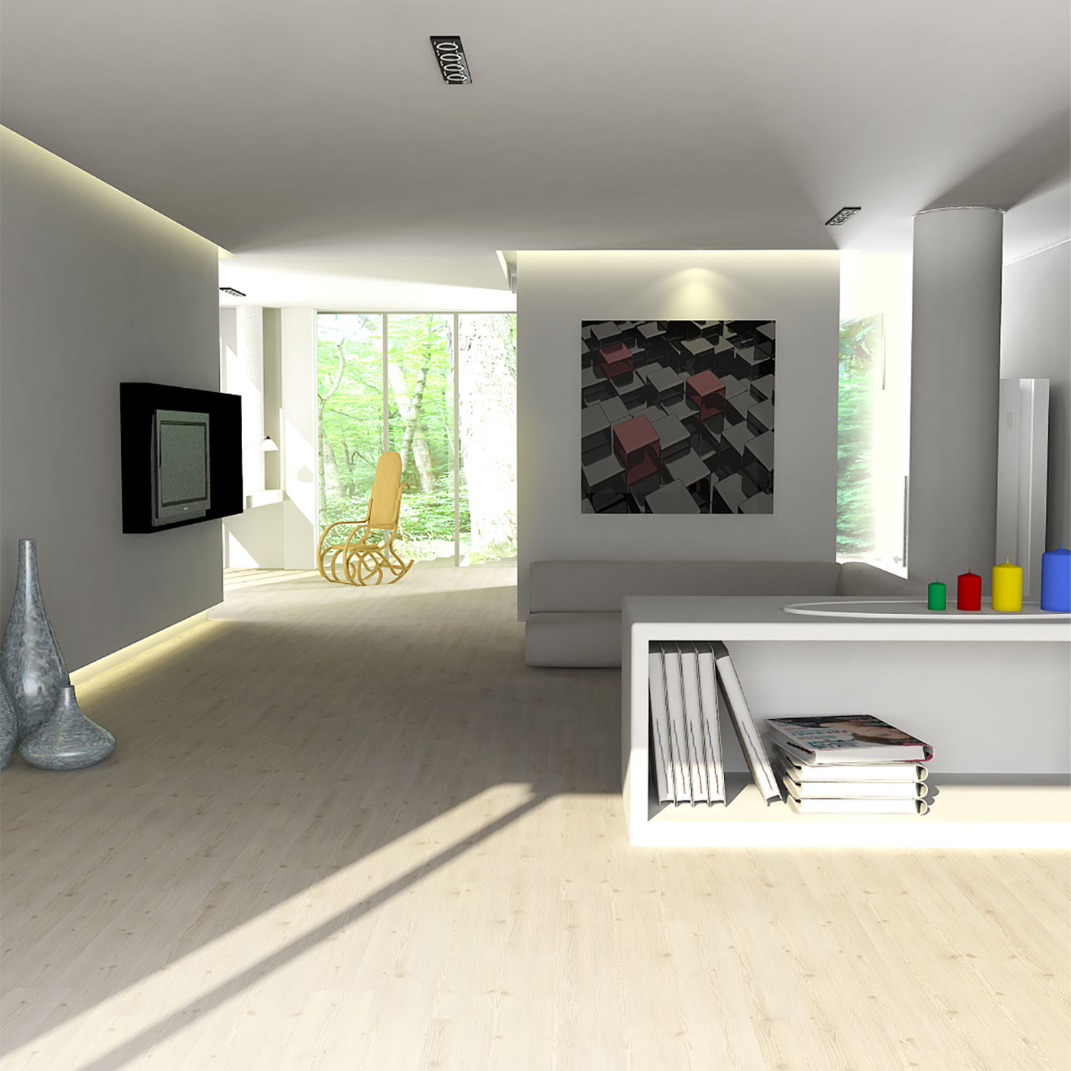Amenajari Interioare - Parchet laminat NATURA SELECT WHITE OAK PRK202 8 MM AC4 CL32, 1.8336 mp / cutie, beige - ExpoMob