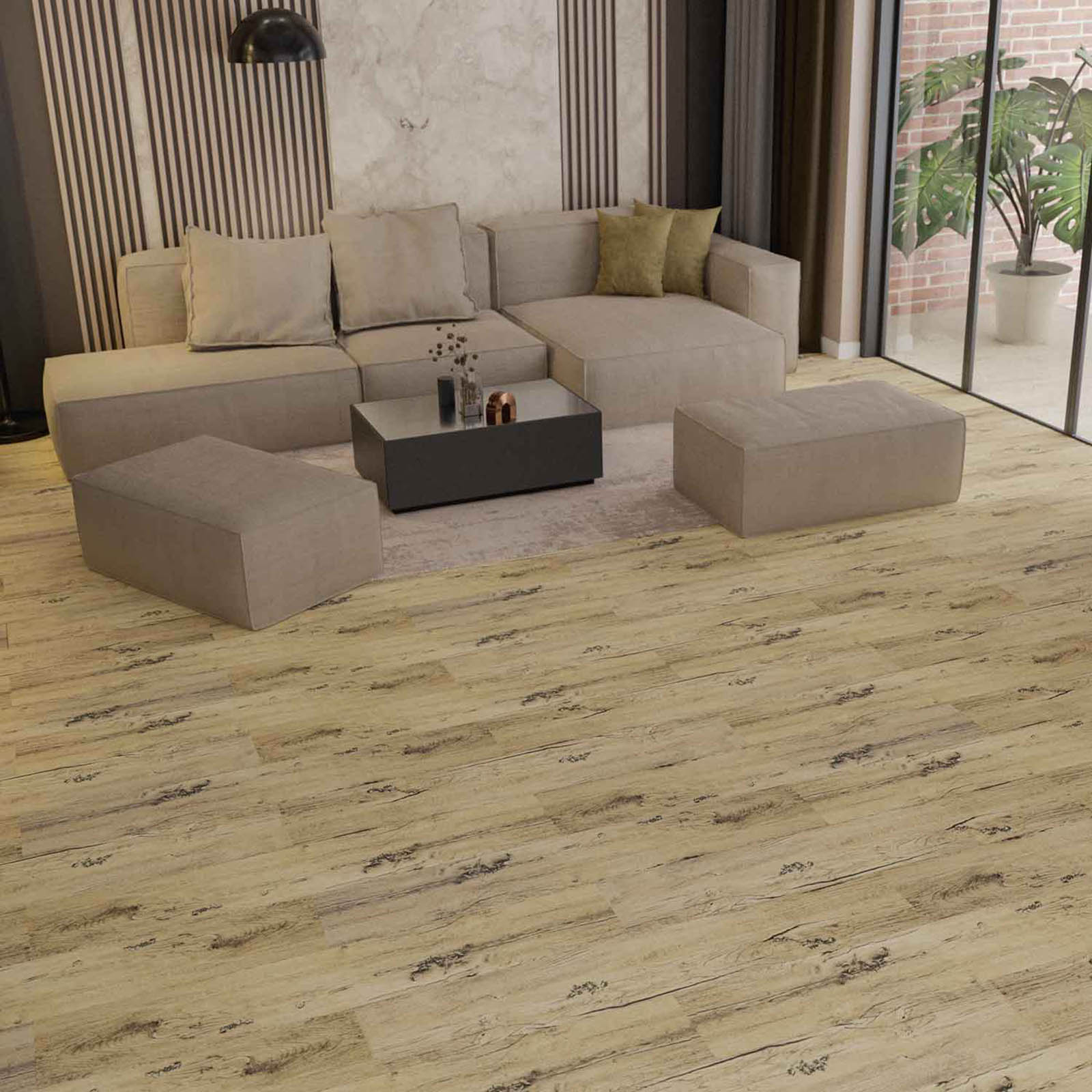 Parchet - Parchet laminat WD GREEN 12MM AC3, 2.4138 mp / cutie, beige - ExpoMob