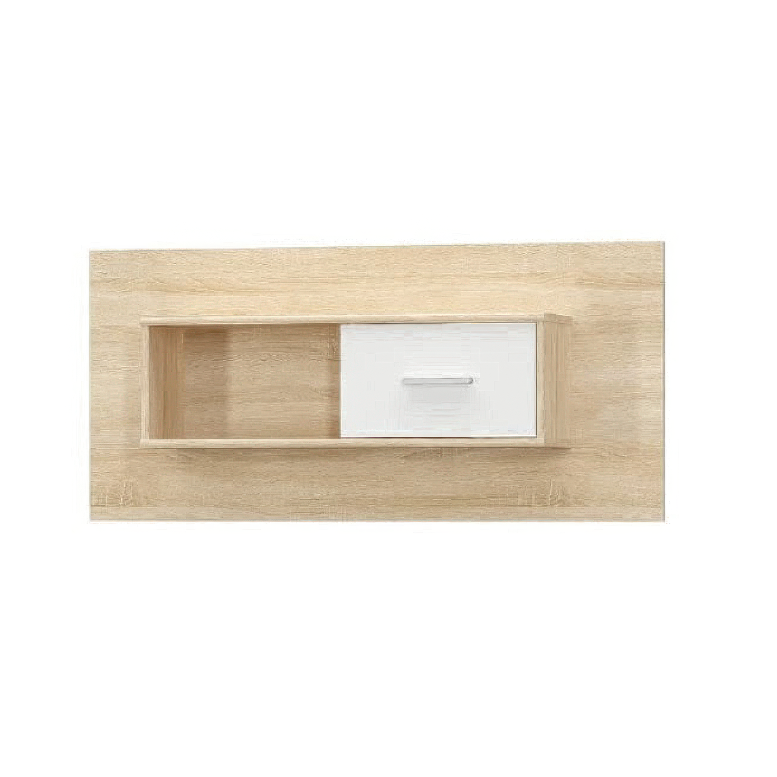 Colectia TIPS - Raft suspendat TIPS, 1 usa, stejar sonoma + alb, 120x23x55 cm