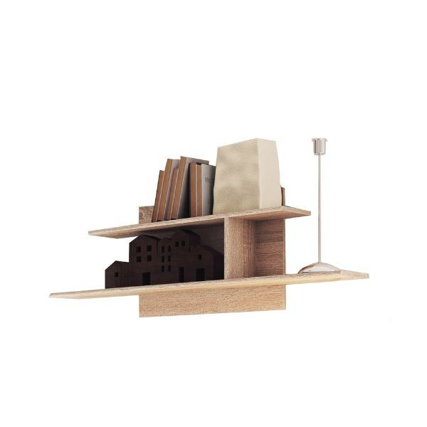 Colectia TIPS - Raft suspendat TIPS 120, stejar sonoma, 120x21,6x45,4 cm