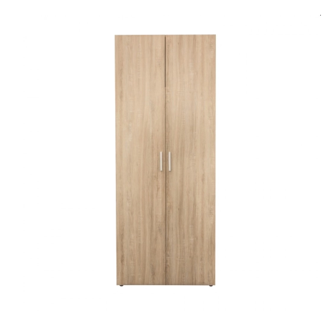Dormitoare - Set dulap ALMA 2 usi, 5 rafturi, sonoma, 80x52x203 cm si pat ALMA cu picioare, 90x200 cm, sonoma deschis - Expomob