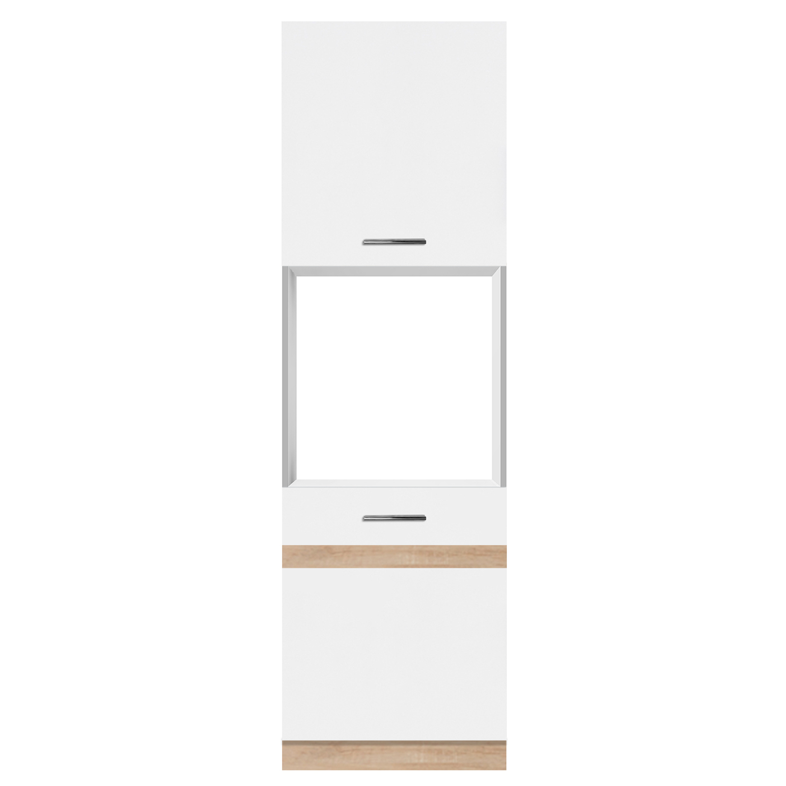 Promo - Soldat 60 cu gol cuptor YANA, 2 usi, corp alb, 60x60x200 cm - ExpoMob