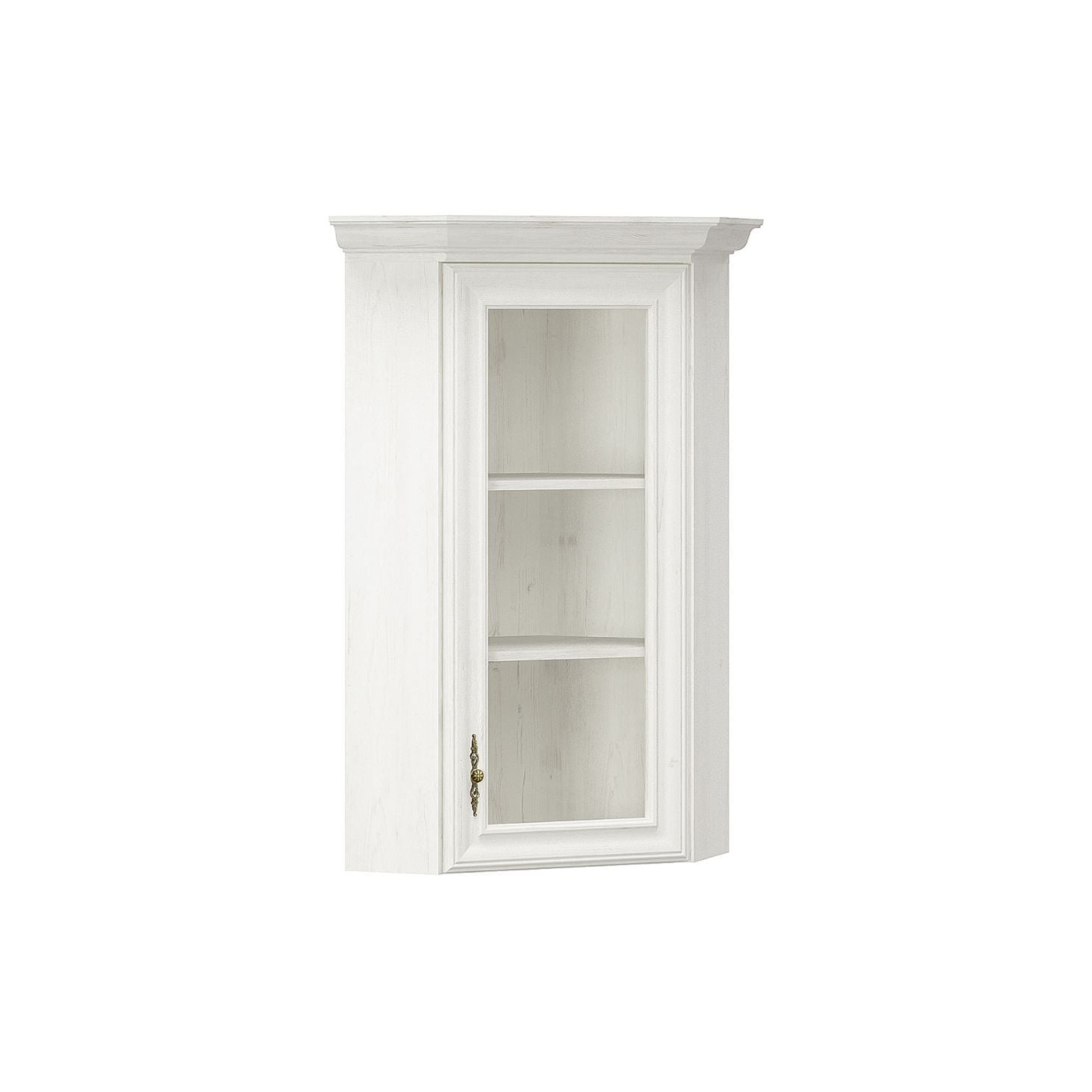 Colectia IRYS - Vitrina de colt IRYS, 1 usa, geam, pin anderson, 55,8x55,8x108,9 cm