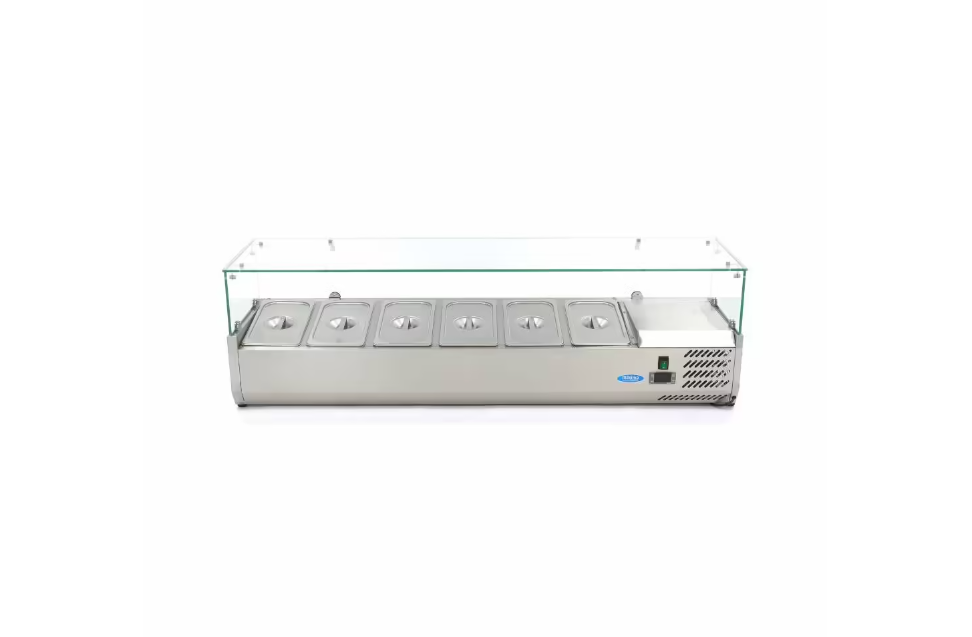Vitrina frigorifica de sticla 6 x GN 1/3 150x44 cm [6]