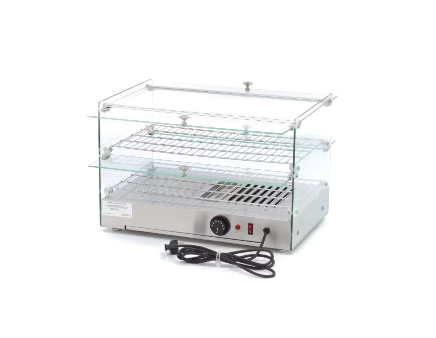 Vitrina calda cu 2 rafturi 55x38 cm, 50 litri [3]