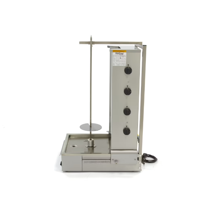 Aparat de kebab/shaorma pe gaz cu 4 arzatoare, 70 kg de carne [4]