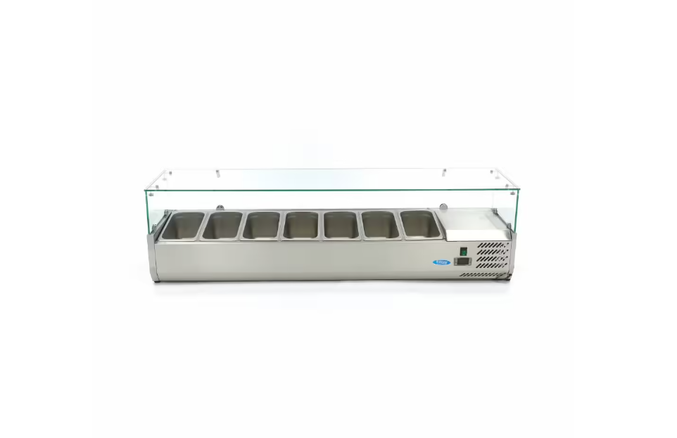 Vitrina frigorifica de sticla 7 x GN 1/3 160x44 cm [2]
