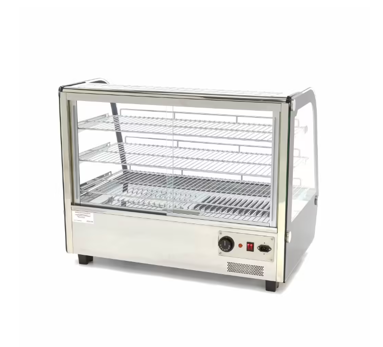 Vitrina calda cu 3 rafturi 86x67 cm, 160 litri [3]