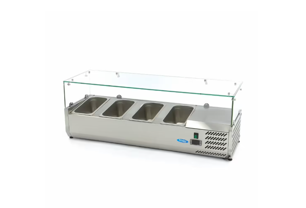 Vitrina frigorifica de sticla 4 x GN 1/3 120x44 cm [3]