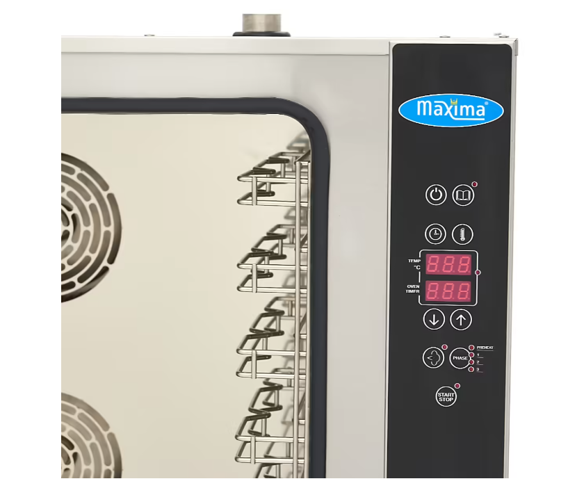 Cuptor electric digital cu aburi, potrivit pentru 10 tavi (60x40cm), 11800W [8]