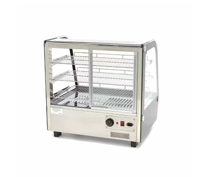 Vitrina calda cu 3 rafturi 68x67 cm, 120 litri [2]
