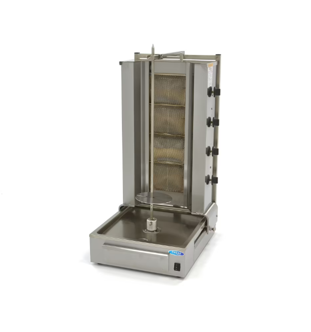 Aparat de kebab/shaorma pe gaz cu 4 arzatoare, 70 kg de carne [1]