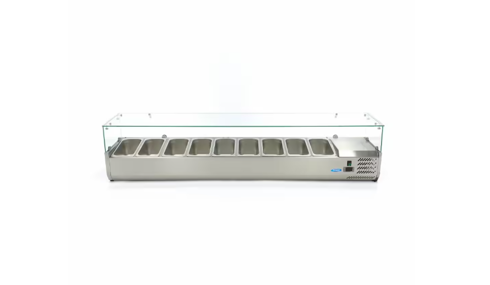 Vitrina frigorifica de sticla 9 x GN 1/3 200x44 cm [2]