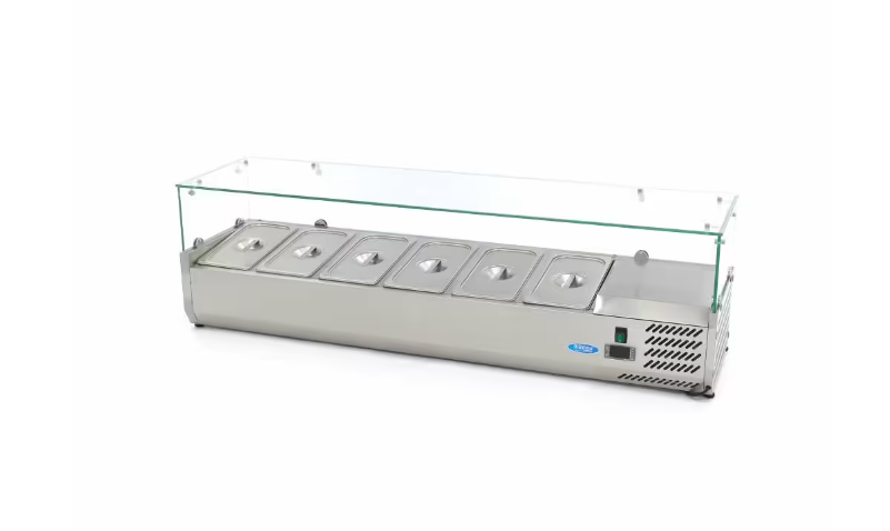 Vitrina frigorifica de sticla 6 x GN 1/3 150x44 cm [1]