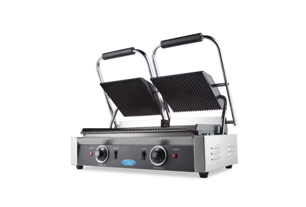 Grill electric dublu panini striat 20 cm, 1800W [4]