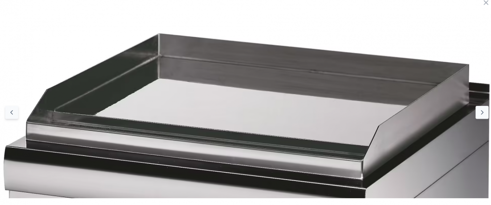 Grill profesional pe gaz striat 7000W, 70x40 cm [2]