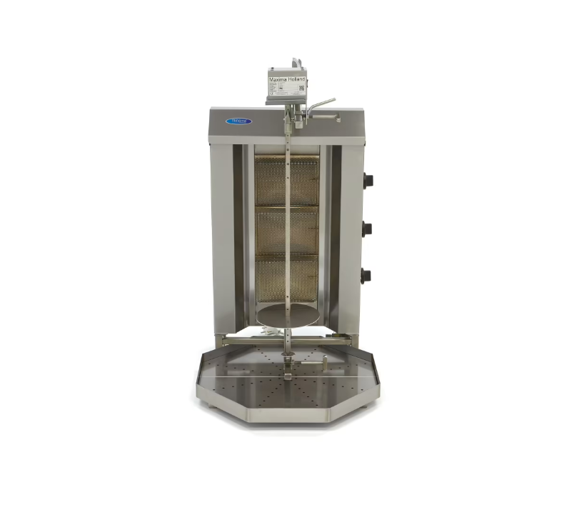 Aparat de kebab/shaorma pe gaz cu 3 arzatoare, 30 kg de carne [4]