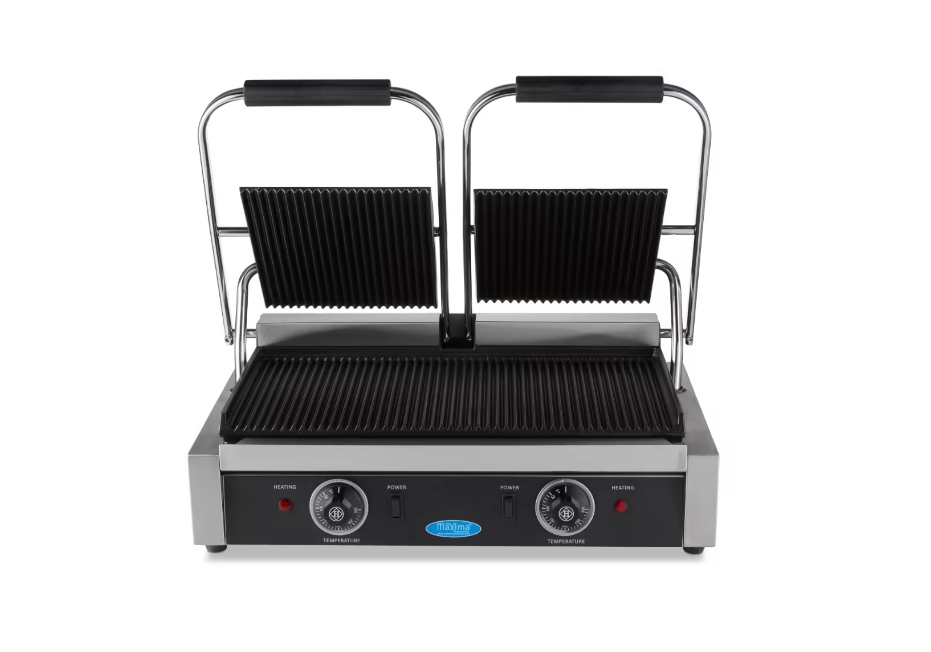Grill electric dublu panini striat 20 cm, 1800W [2]