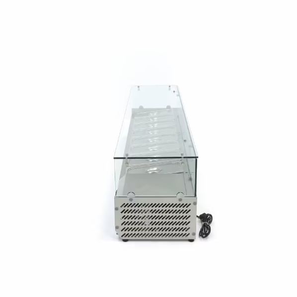 Vitrina frigorifica de sticla 8 x GN 1/3 180x44 cm [5]