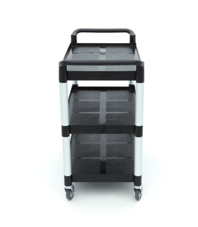 Carucior de servire din plastic cu 3 rafturi, 103x50.5x96 cm [3]