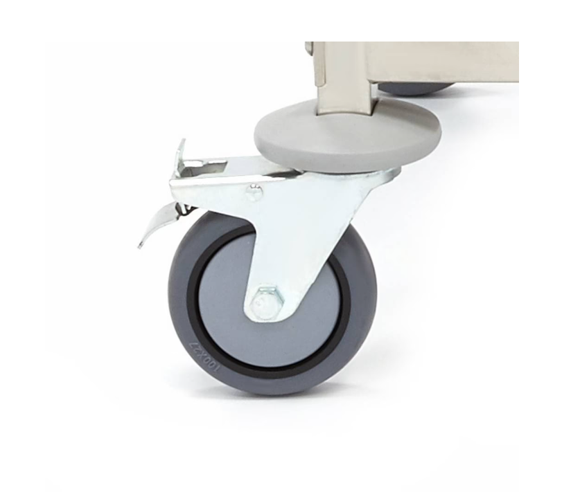 Carucior din inox pentru curatenie cu 5 cosuri [3]