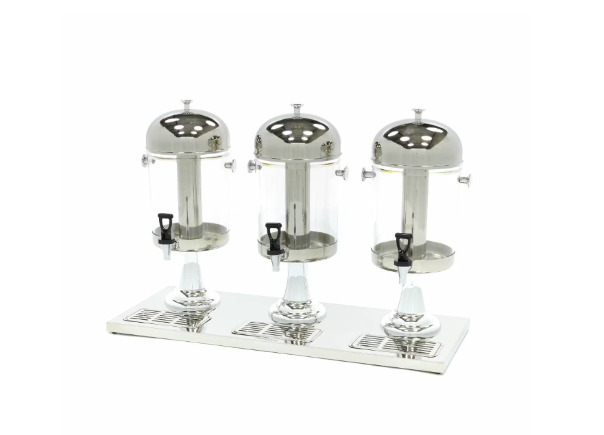 Dozator de bauturi din inox cu tub de racire, capacitate 3x8 litri [1]