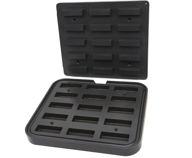 Forma de tarta dreptunghiulara 90x30/85x26 mm - 15 bucati [1]