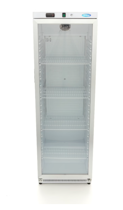 Frigider cu usa de sticla, alb, 400 litri, 372W [2]