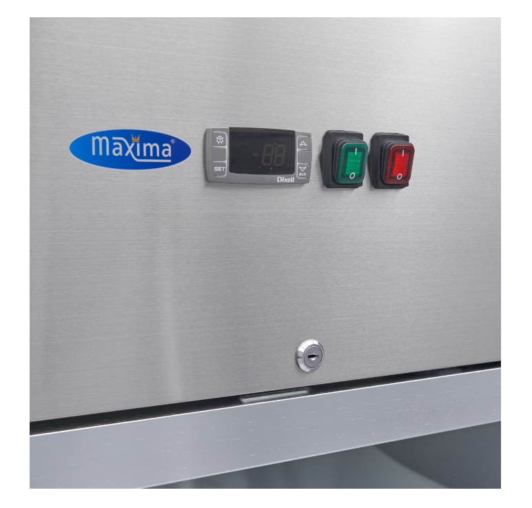 Frigider cu usa de sticla, inox, 3 rafturi reglabile, 700 litri, 240W [4]