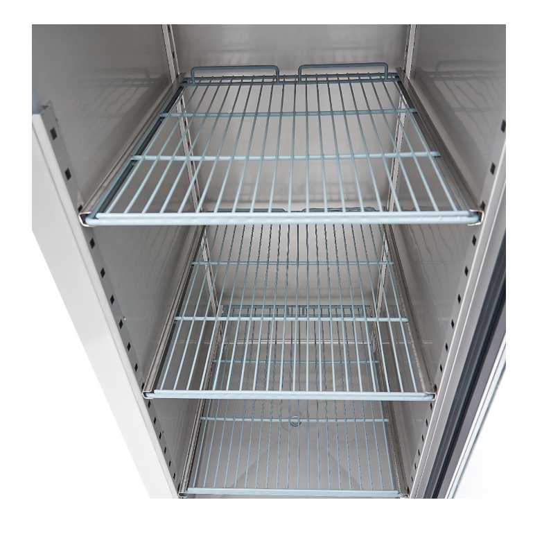 Frigider cu usa de sticla, inox, 3 rafturi reglabile, 700 litri, 240W [3]