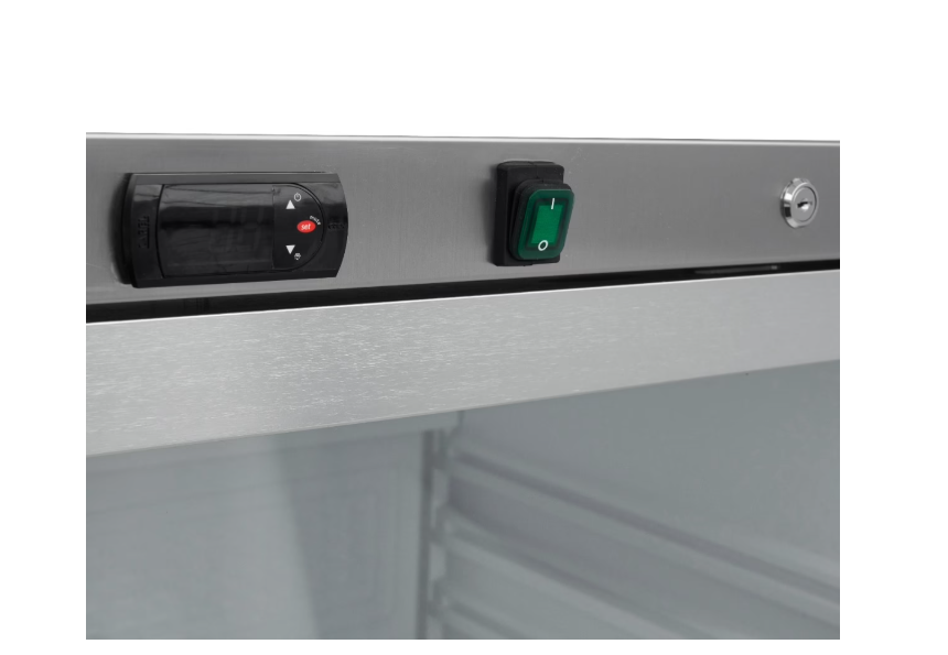 Frigider cu usa de sticla, inox, 600 litri, 462W [6]