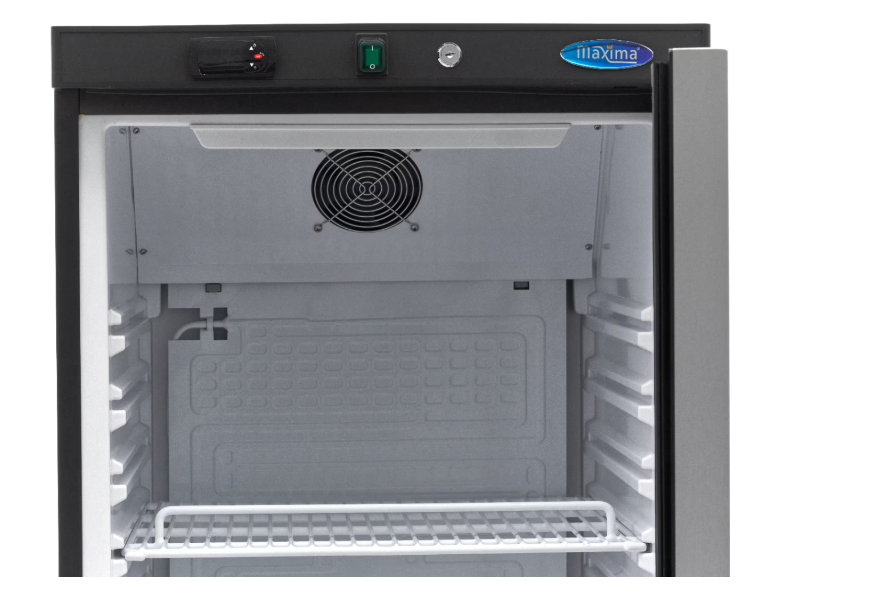 Frigider cu usa de sticla, negru, 400 litri, 372W [4]