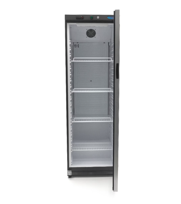 Frigider cu usa de sticla, negru, 400 litri, 372W [5]