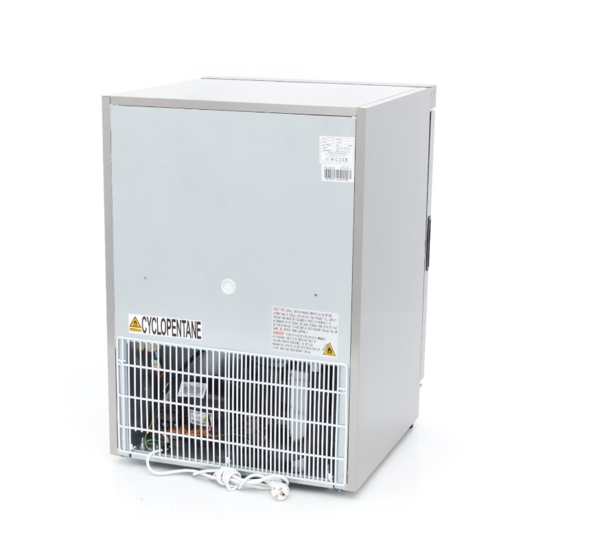 Frigider din inox cu usa din sticla, 200 litri [4]