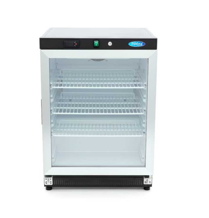 Frigider negru cu usa de sticla, 200 litri [2]