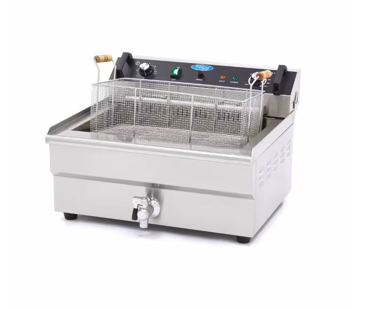 Friteuza cu 1 cos si robinet de scurgere, 30 litri [8]