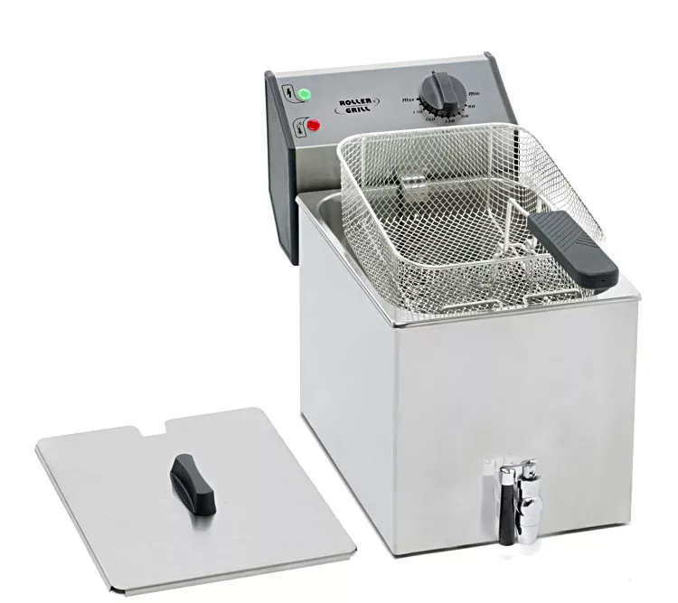 Friteuza electrica cu 1 cos si robinet de scurgere, 8 litri [1]