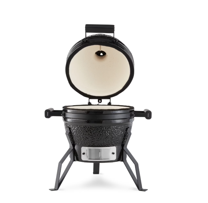 Gratar ceramic kamado pe carbuni, cu capac, diametru 28 cm [3]