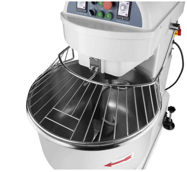 Malaxor pentru aluat  cu 2 viteze 130 litri, 80 kg aluat,  400V [6]