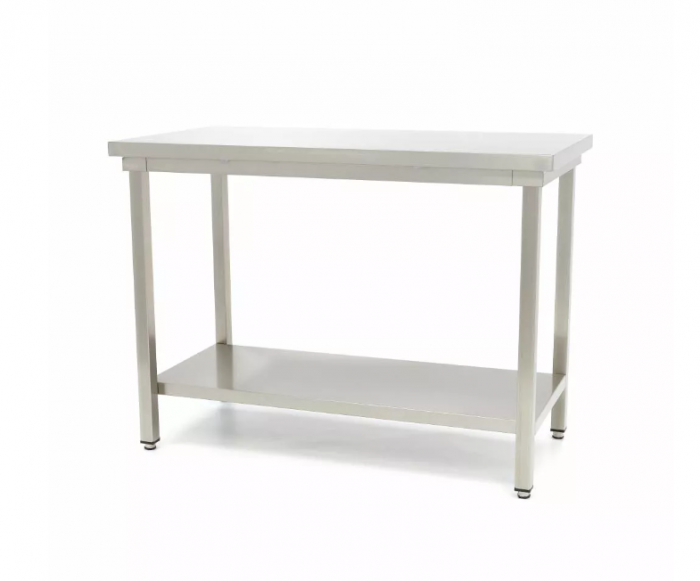 Masa din inox cu polita, 180x70 cm [4]