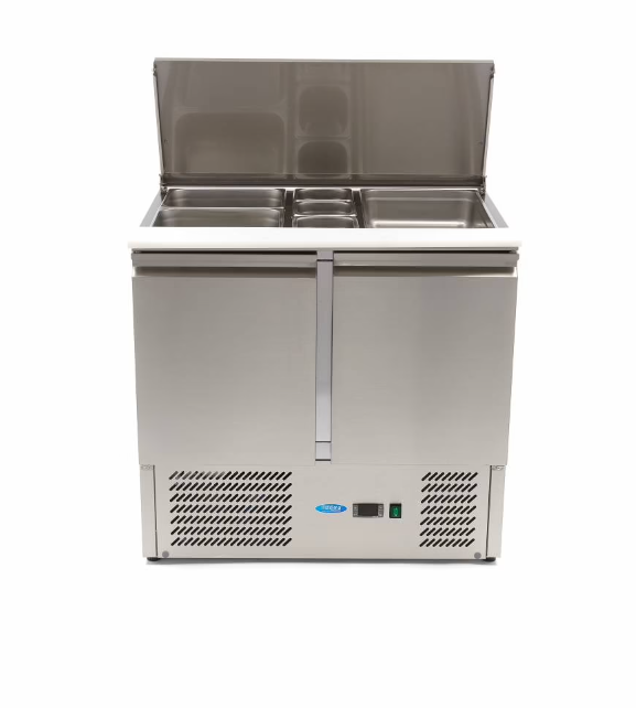 Saladeta/masa rece din inox cu 2 usi 257 litri, 90 cm [6]